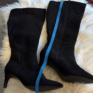 Target Women's Black Suede Heeled Boots